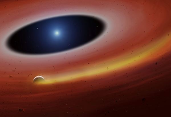 Астрономы нашли обломок погибшей планеты на орбите вокруг белого карлика